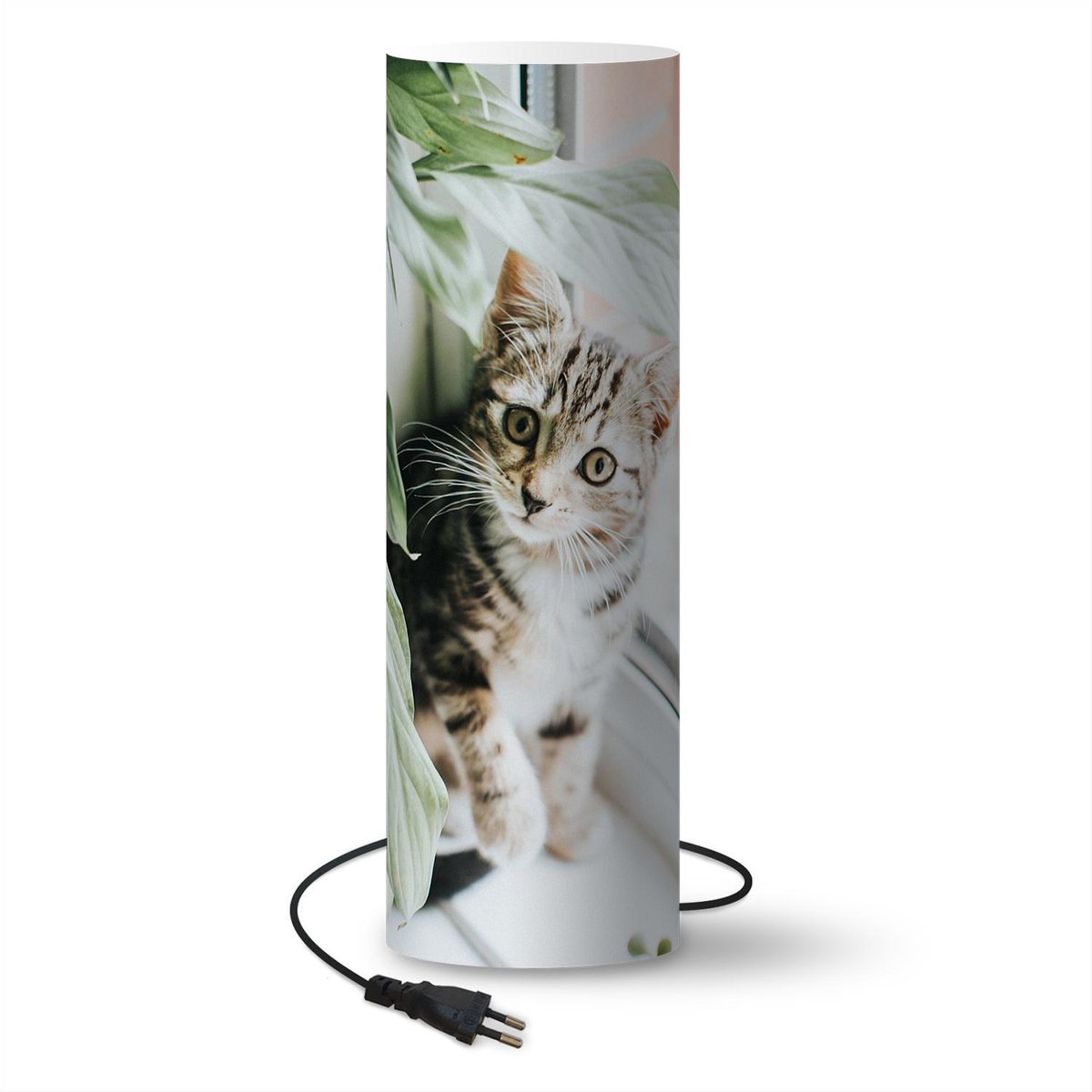 Lamp Katten Jonge kat op vensterbank lamp 33 cm hoog