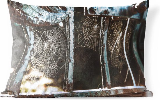 Coussins d'extérieur - Jardin - Toiles d'araignées entre portail métallique  - 60x40 cm | bol.com