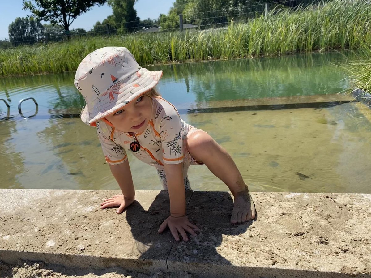 Ducksday - zwempak voor baby en peuter - UV - werend - UPF50+ - unisex - Waikiki - 3 jaar — afbeelding 10