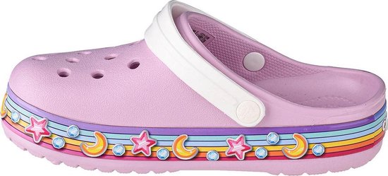Crocs Fun Lab Star Band Clog 207075-6GD, Kinderen, Roze, slippers, maat:  19/20 EU | bol.com