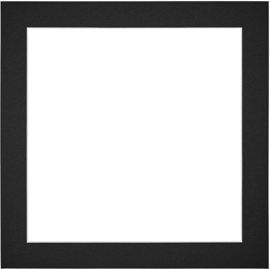 Votre Déco Passe-Partout - Format cadre 20x20 cm - Format photo 12x12 cm - Zwart