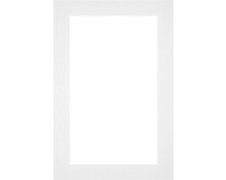 Passe-Partout Fotomaat 15x20 cm - Lijstmaat 20x30 cm - Wit - Museumkarton - Fotolijst niet inbegrepen