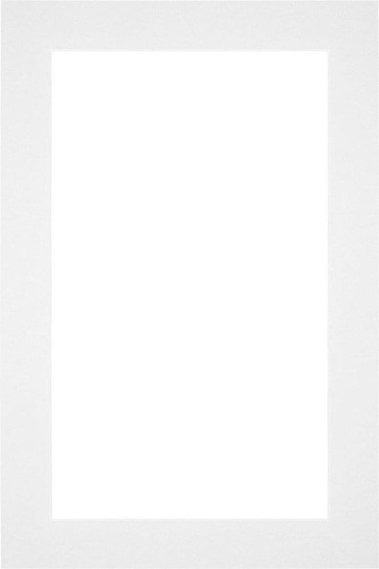Votre Décoration Passe-Partout - Format cadre 20x30 cm - Format photo 12x22 cm - Wit