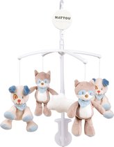 Nattou Jim & Bob - Muziekmobiel Mobiel voor baby's - Wasbeer en Hond