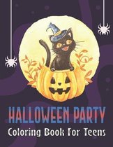Halloween Party Coloring Book