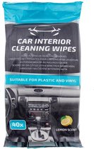 Auto interieur vochtige reiniging doekjes 40 stuks voor langdurige bescherming en glans reinigen