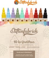Krijtstiften Pastel - Raamstiften - window marker - krijtstiften voor raam - krijtmarker - krijtbord stift - 10 Pastelkleuren