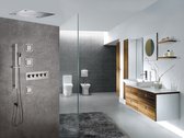 Mawialux thermostatisch inbouw regendoucheset | LED verlichting | Vierkant | RVS | IBR8361RVS