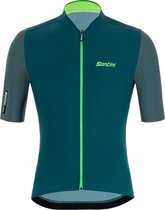 Santini Fietsshirt Korte mouwen Groen Heren - Redux Vigor S/S Jersey Military Green - XS