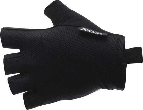 Santini Fietshandschoenen zomer Zwart Heren - Brisk Micromesh Riding Gloves Black - S