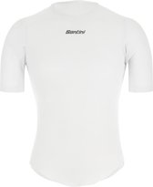 Santini Ondershirt korte mouwen Wit Heren - Delta Cooling Base Layer T-Shirt White - XS/S