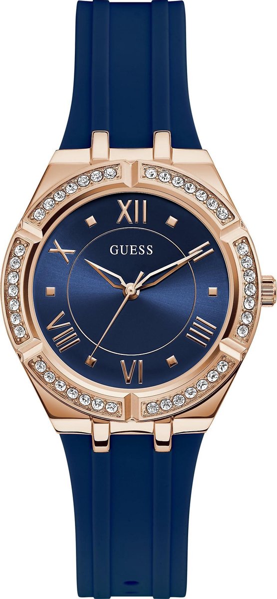 Guess Cosmo GW0034L4 Horloge - Siliconen - Blauw - Ø 36 mm