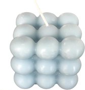By Roon 1 bubble kaars - Blauw  - bubble candle - bubbel kaars - Afmetingen 6cmx6cmx6cm - Sfeerlichtjes - Decoratie kaars - licht geparfumeerd