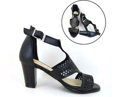 Stravers - Zwarte Sandalen met Hak en Enkelbandje Maat 32 Kleine Maten  Sandalen Dames | bol.com