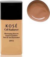 Kose Cell Radiance Spf15 Illuminating Skincare Liquid Foundation 204 Light Tan