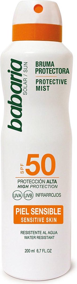 Goedkoopste Zonnebrand Spray Babaria Spf 50 (200 ml) Gevoelige huid 50 (200 ml