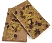 Joe & Mien Ambachtelijke Chocolade reep - Rozijnen - Melk - 2 x 135 gram