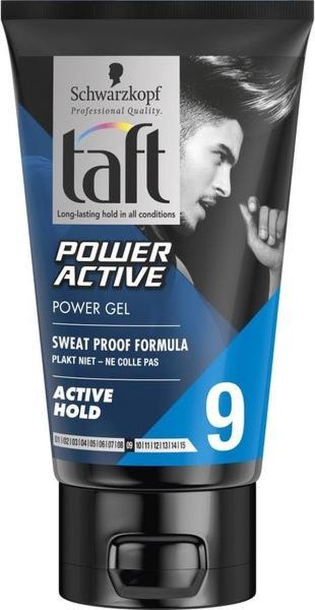 schrijven aankunnen duif Taft Men Power Gel Power Active Hold 9 150 ml | bol.com