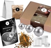 Zanzia®️ 9-delige Herfst DIY Bruisballen Maken Set - Voor Bad - Compleet Pakket - Origineel Cadeau - 100% Natuurlijke Ingrediënten