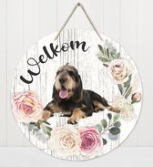 Welkom - Otterhound | Muurdecoratie - Bordje Hond