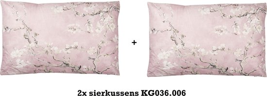 Clayre \u0026 Eef Sierkussen (1 STUK) bloesemtak Van Gogh style roze | bol.com