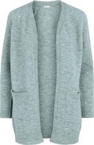 Pieces PERLA LS LONG CARDIGAN KNIT 17111310 Dames Vest Jadeite - Maat S