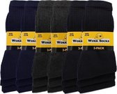 18 paires de chaussettes de Bonanza - Light - Basic - Zwart-Anthracite- Marine - Taille 47-50