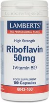 Lamberts Vitamine B2 Riboflavine - 50 mg - 100 Capsule - Vitaminen