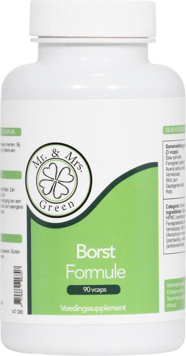 Goedkoopste Mr. and. Mrs. Green Borst Formule - 60 capsules