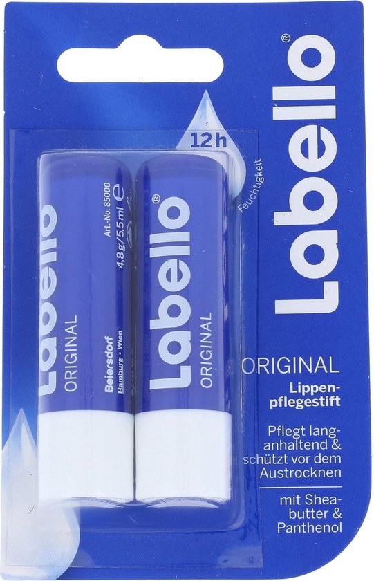 Labello Classic Care Lippenbalsem Lip Balm 2 pieces 4.8g bol