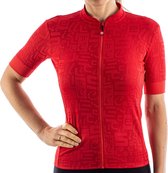 Castelli Fietsshirt korte mouwen Dames Rood  - PROMESSA JACQUARD JERSEY RED -  XL