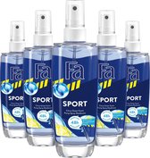 Fa Sport Deo verstuiver 5x 75ml - Voordeelverpakking