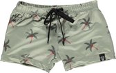 Beach & Bandits - UV Zwemshorts voor kinderen - Aloha Palm - Groen - maat 80-86cm