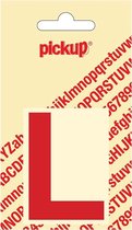 Pickup plakletter Helvetica 60 mm - rood L