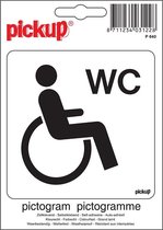 Pickup Pictogram 10x10 cm - Toilet toegankelijk voor rolstoel