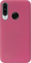 ADEL Premium Siliconen Back Cover Softcase Hoesje Geschikt voor Huawei P30 Lite - Bordeaux Rood