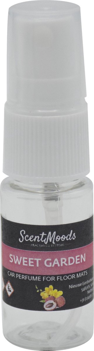 Scentmoods Car Perfume Sweet Garden 10ml - Autoparfum - Vloermatten Spray - 100% essentiële parfumolie