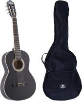 Bol.com LaPaz C30BK klassieke gitaar 3/4-formaat zwart + gigbag aanbieding