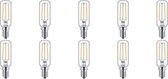 PHILIPS - LED Lamp 10 Pack - CorePro Tube Filament 827 T25L - E14 Fitting - 2.1W - Warm Wit 2700K | Vervangt 25W