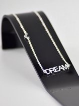 Ketting dream + maantje - zilver