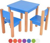 Mobi furniture Mario - kindertafel met 2 stoelen - blauw