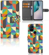GSM Hoesje OnePlus Nord N10 Bookcase Funky Retro