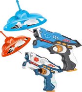 FlexToys® Laserpistool - 2 Laserpistolen en 2 Mini-Drones - Binnen en Buiten Speelgoed Kinderen vanaf 3 Jaar