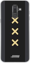 6F hoesje - geschikt voor Samsung Galaxy J8 (2018) -  Transparant TPU Case - Ajax Europees Uitshirt 2020-2021 #ffffff