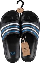 Xq Footwear Badslippers Multi Heren Eva Zwart/blauw Maat 43