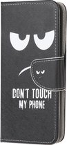 Do not touch agenda book case hoesje Telefoonhoesje geschikt voor Samsung Galaxy A12