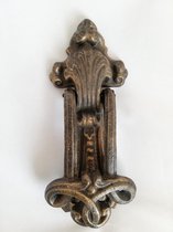 Rustieke deurklopper - Gietijzer -  Bronskleurig - Hoogte 22 cm