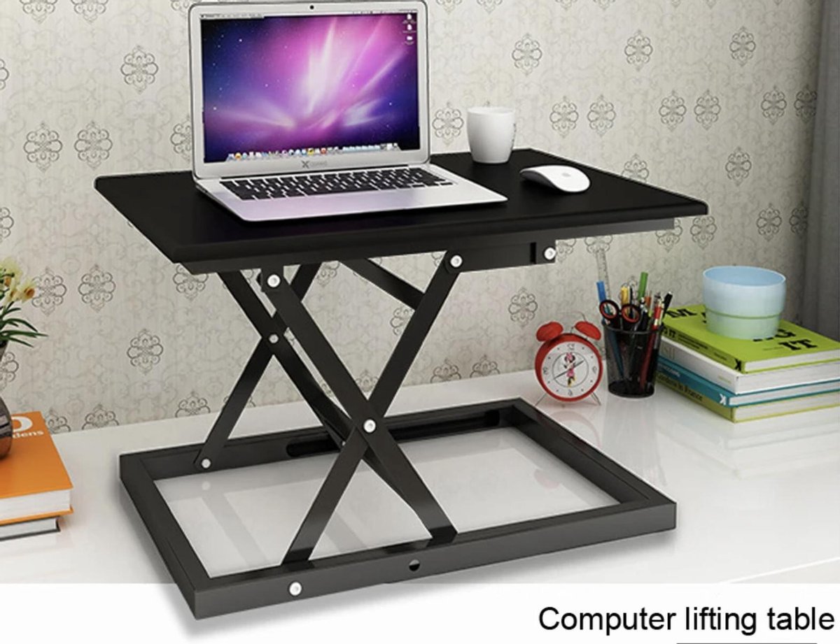 Moderne Zit Sta Bureau - Staande notebook klaptafel - Home Desktop Desk - Zit staand Computerbureau