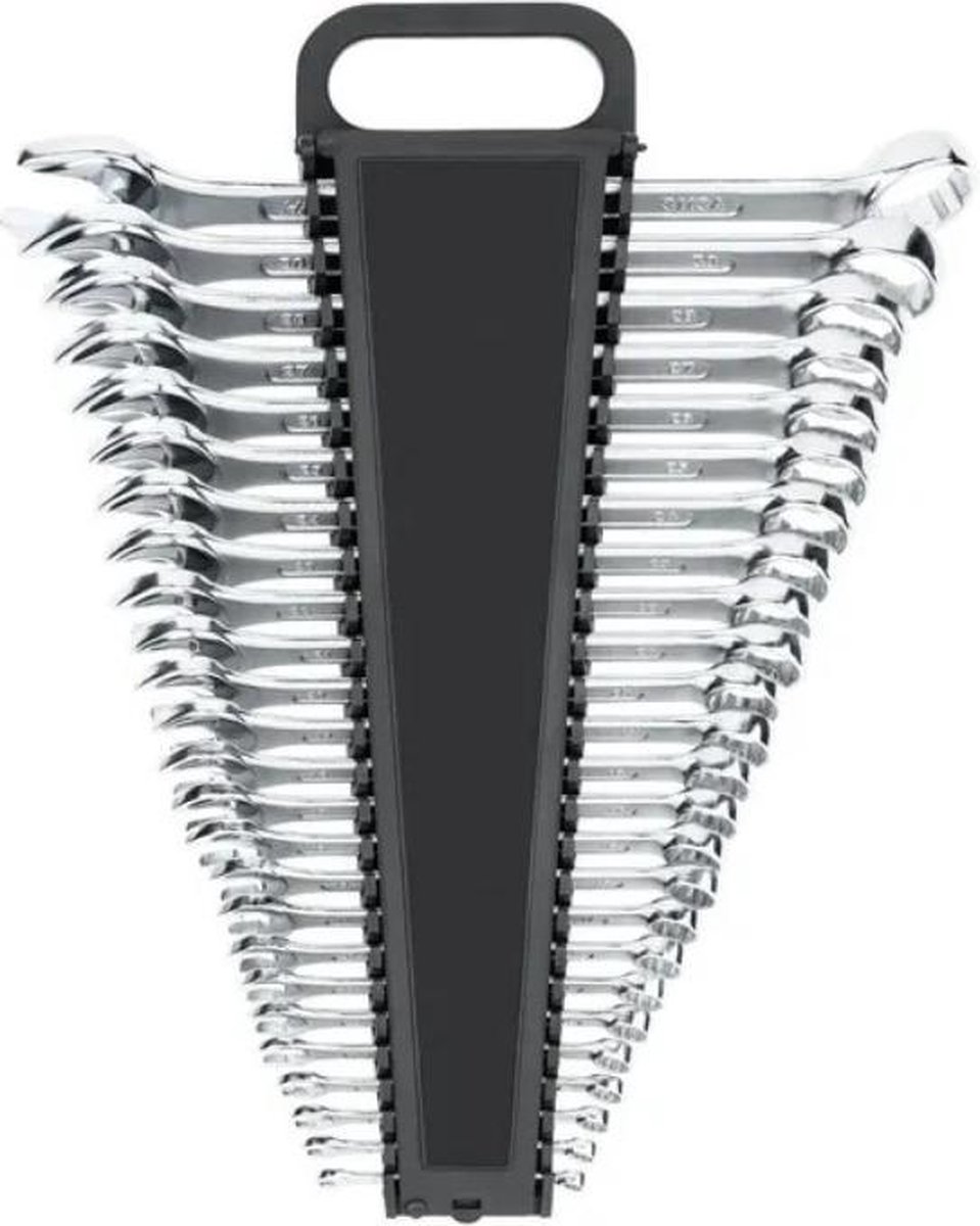 PARKSIDE® Steek- / ringsleutelset - Oersterke sleutels van Cr-V staal in de meest gangbare maten