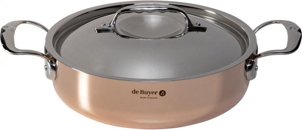 de Buyer prima matera braadpan koper/rvs 24cm ind.